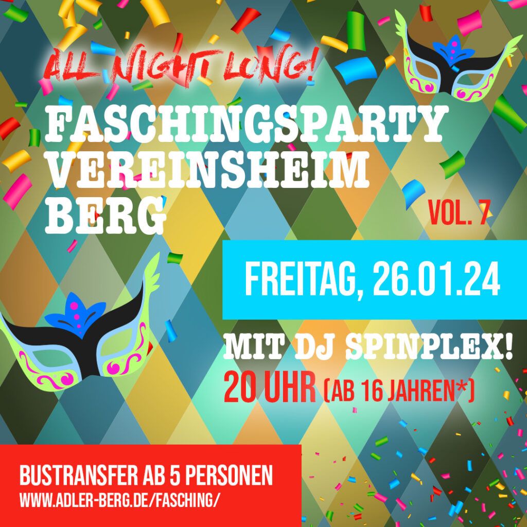 Faschingsparty Berg 2024